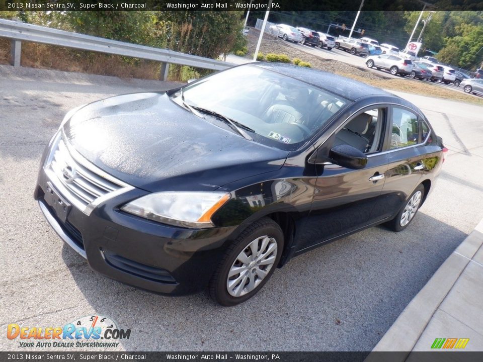 2013 Nissan Sentra SV Super Black / Charcoal Photo #9