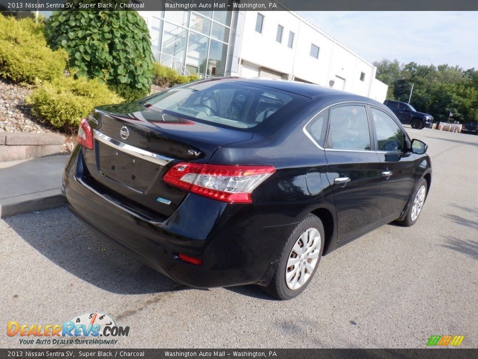 2013 Nissan Sentra SV Super Black / Charcoal Photo #14