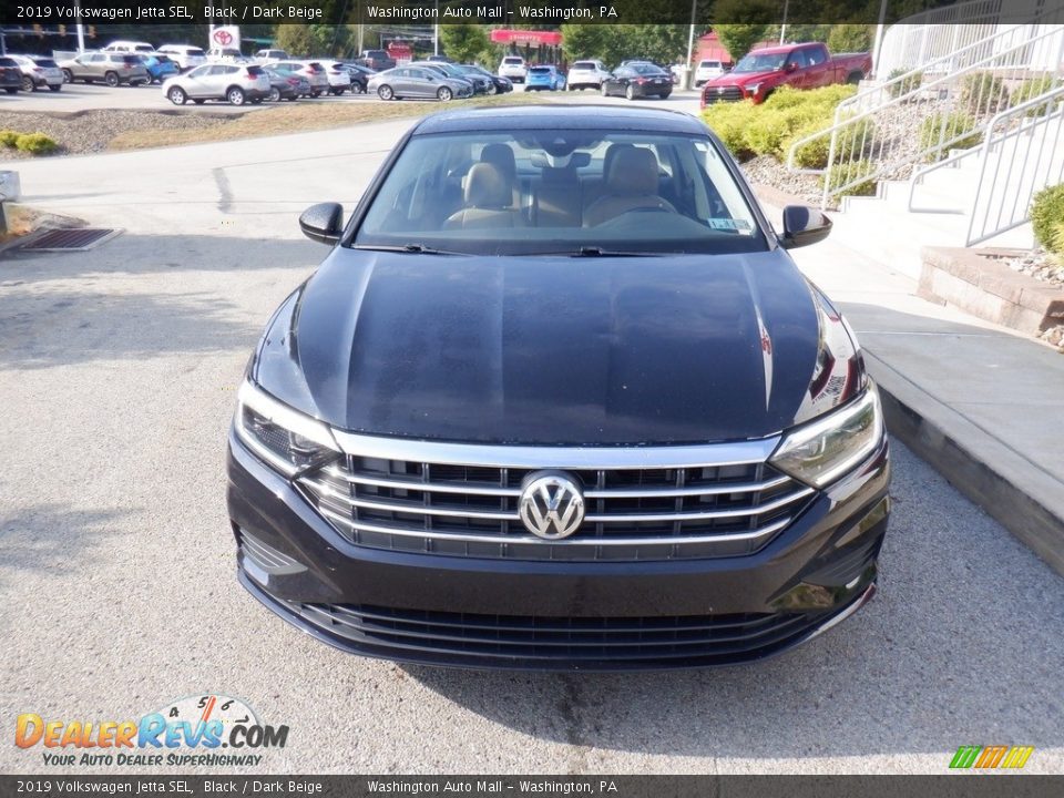 2019 Volkswagen Jetta SEL Black / Dark Beige Photo #12