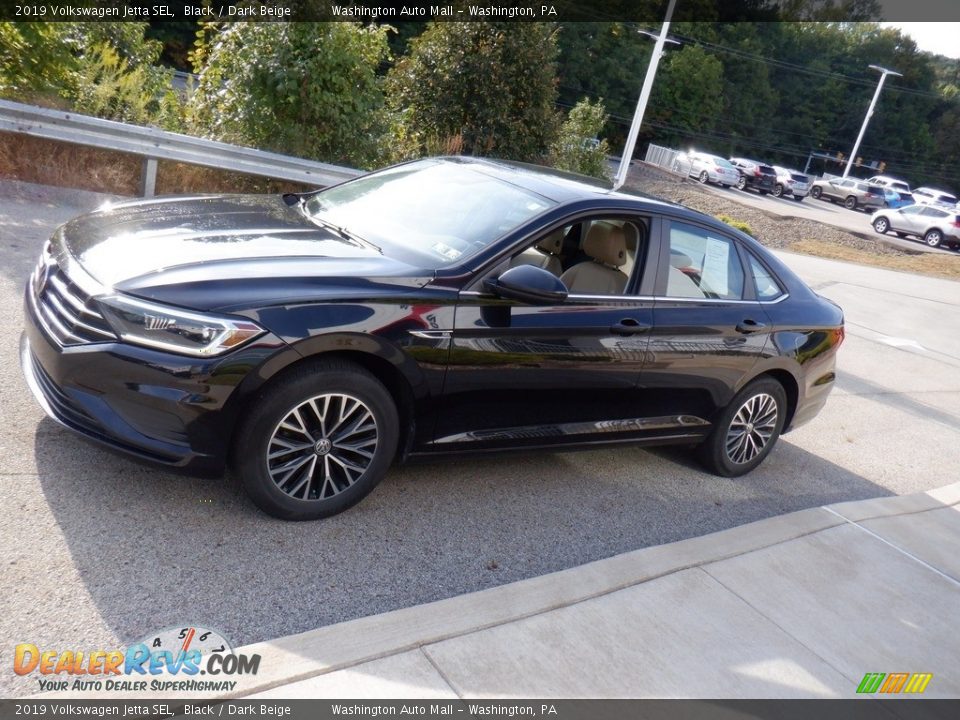 2019 Volkswagen Jetta SEL Black / Dark Beige Photo #14