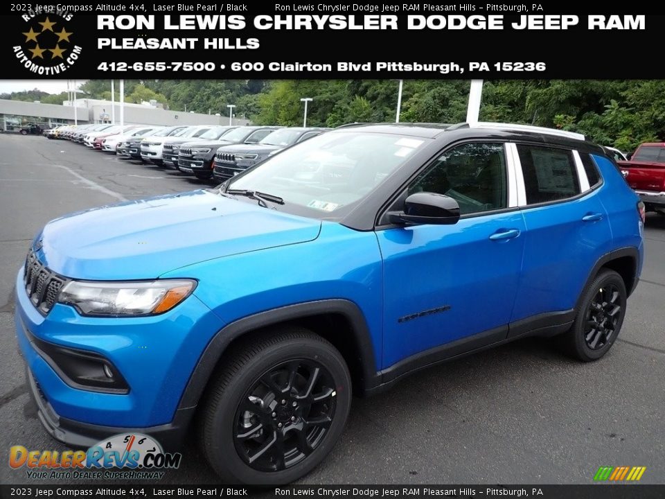 2023 Jeep Compass Altitude 4x4 Laser Blue Pearl / Black Photo #1