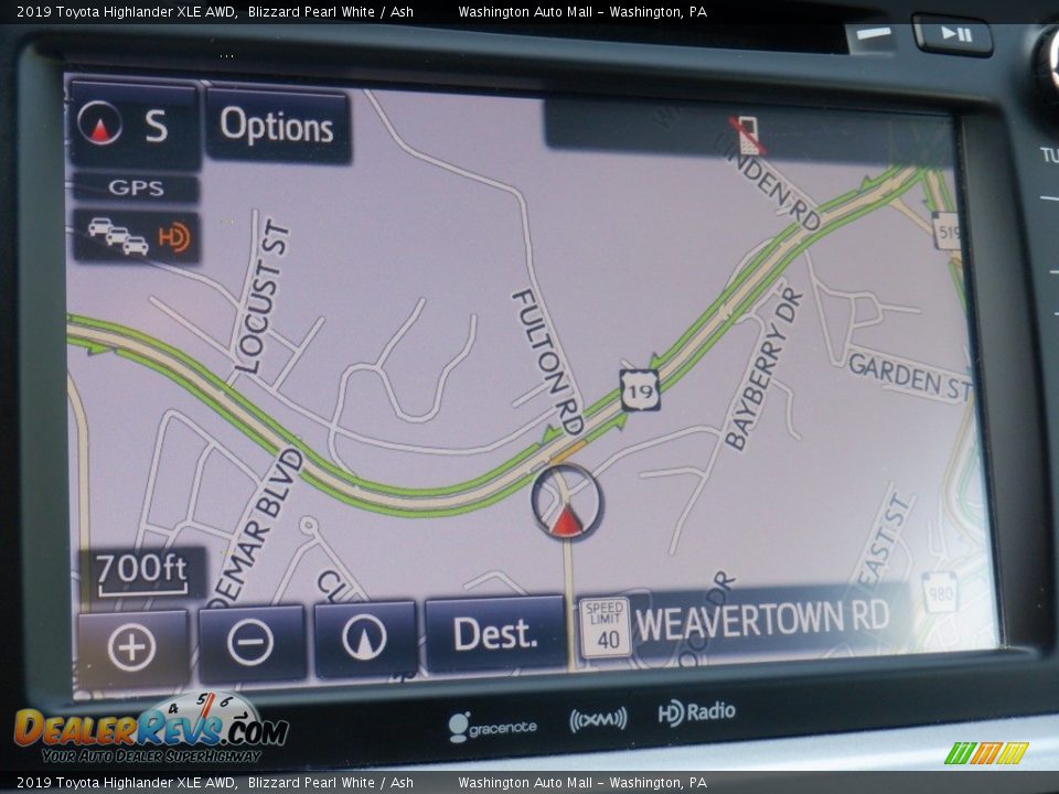 2019 Toyota Highlander XLE AWD Blizzard Pearl White / Ash Photo #8