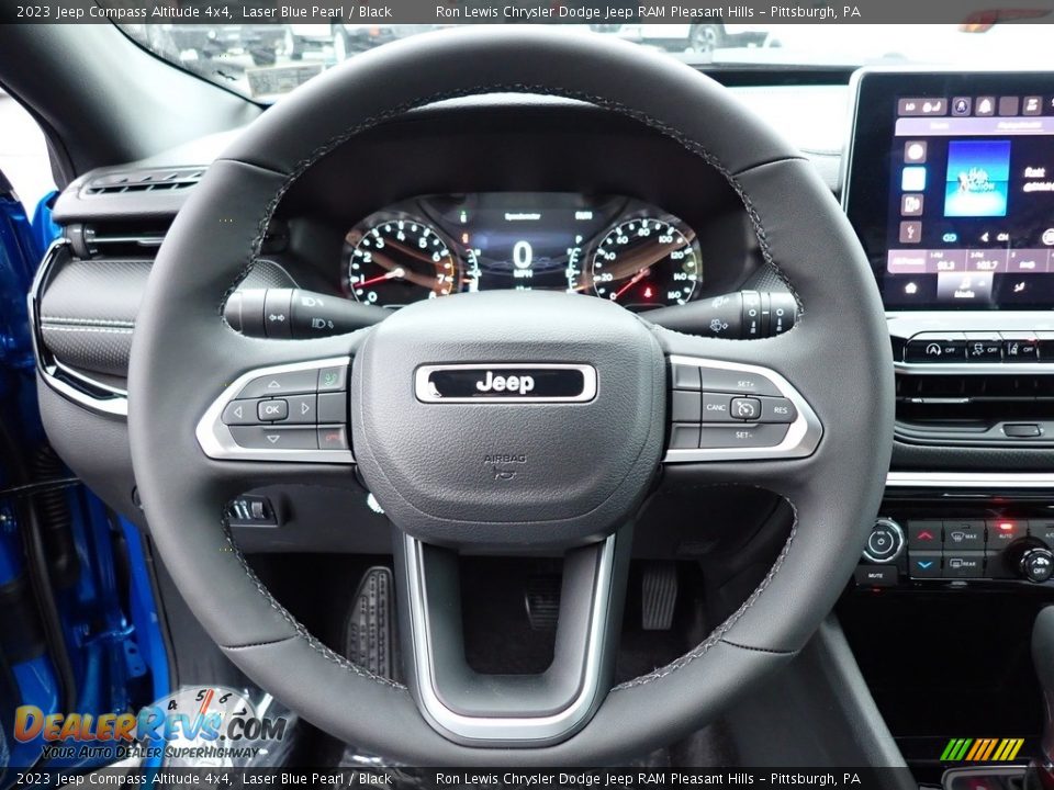 2023 Jeep Compass Altitude 4x4 Laser Blue Pearl / Black Photo #17