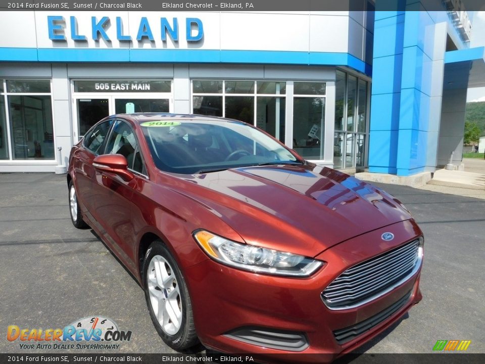 2014 Ford Fusion SE Sunset / Charcoal Black Photo #5