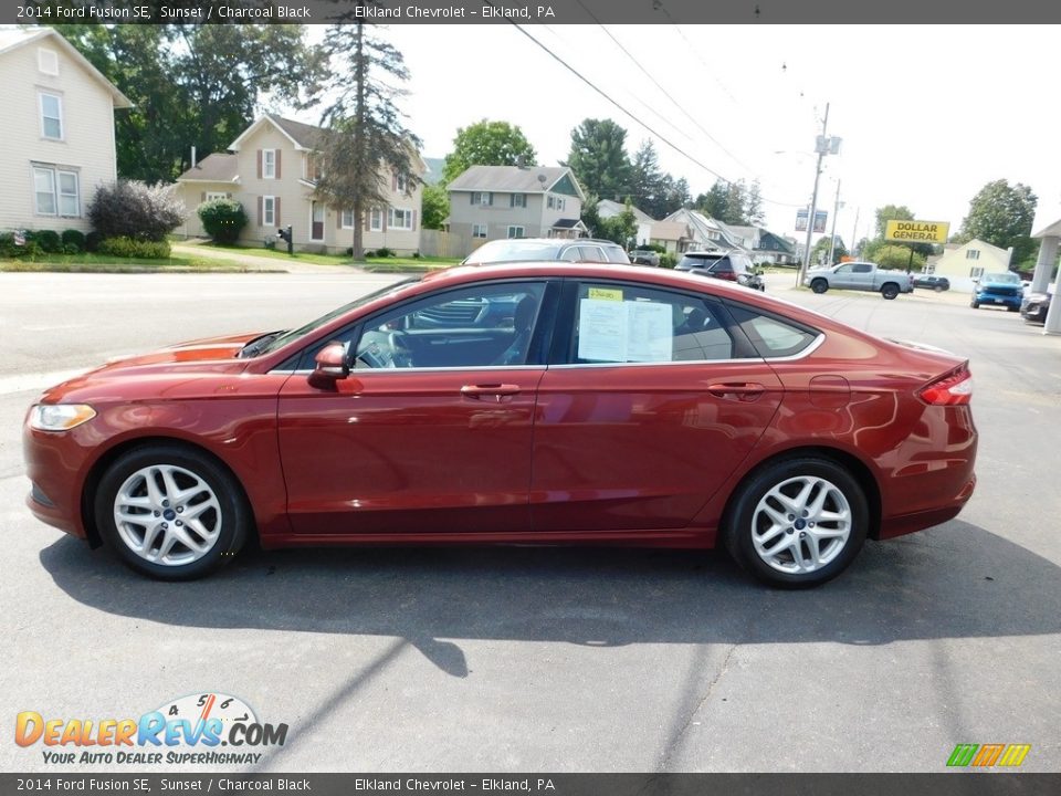 2014 Ford Fusion SE Sunset / Charcoal Black Photo #13