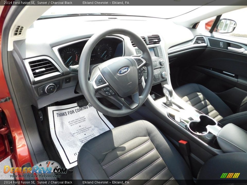 2014 Ford Fusion SE Sunset / Charcoal Black Photo #21