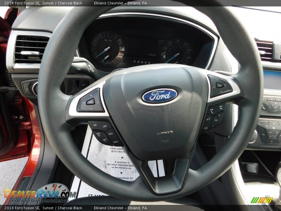 2014 Ford Fusion SE Sunset / Charcoal Black Photo #23