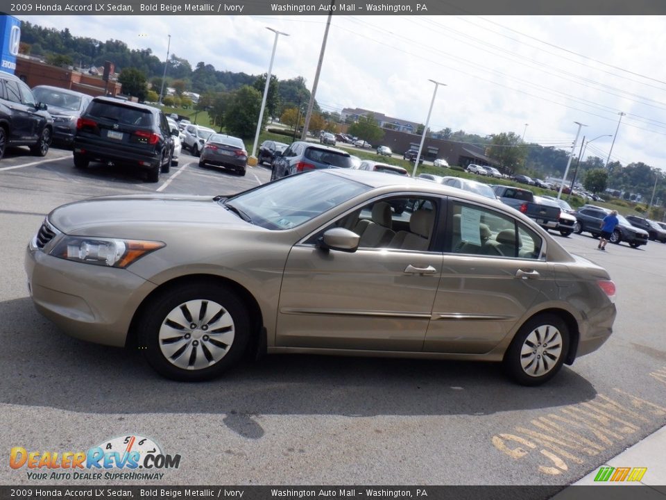 2009 Honda Accord LX Sedan Bold Beige Metallic / Ivory Photo #6