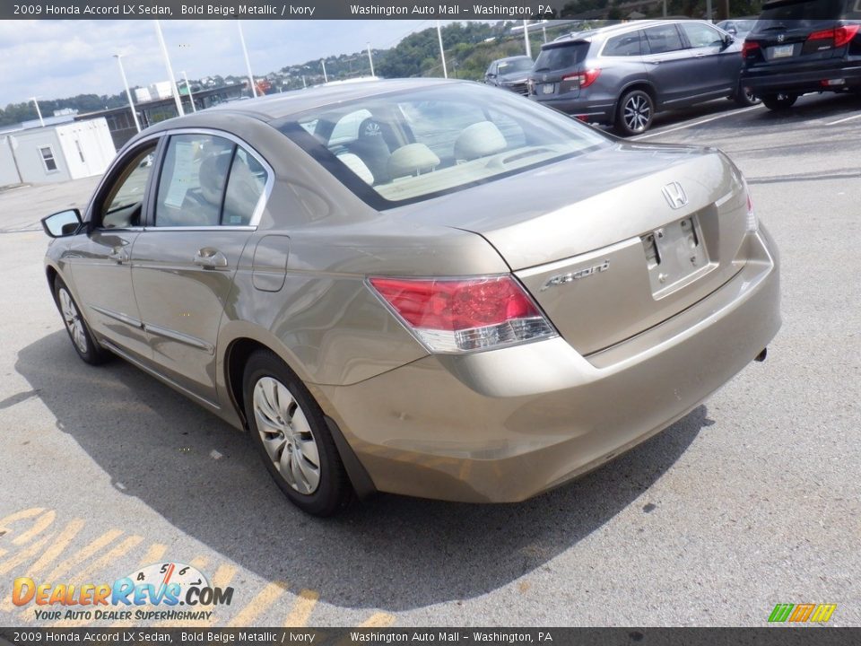 2009 Honda Accord LX Sedan Bold Beige Metallic / Ivory Photo #8