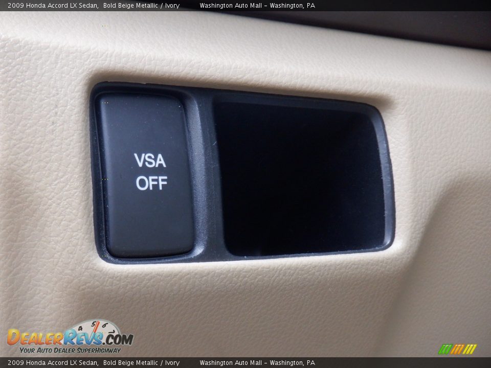 2009 Honda Accord LX Sedan Bold Beige Metallic / Ivory Photo #13