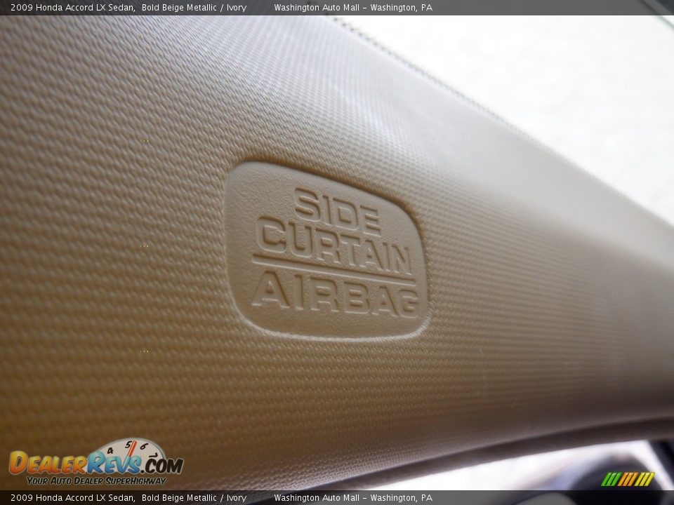 2009 Honda Accord LX Sedan Bold Beige Metallic / Ivory Photo #18