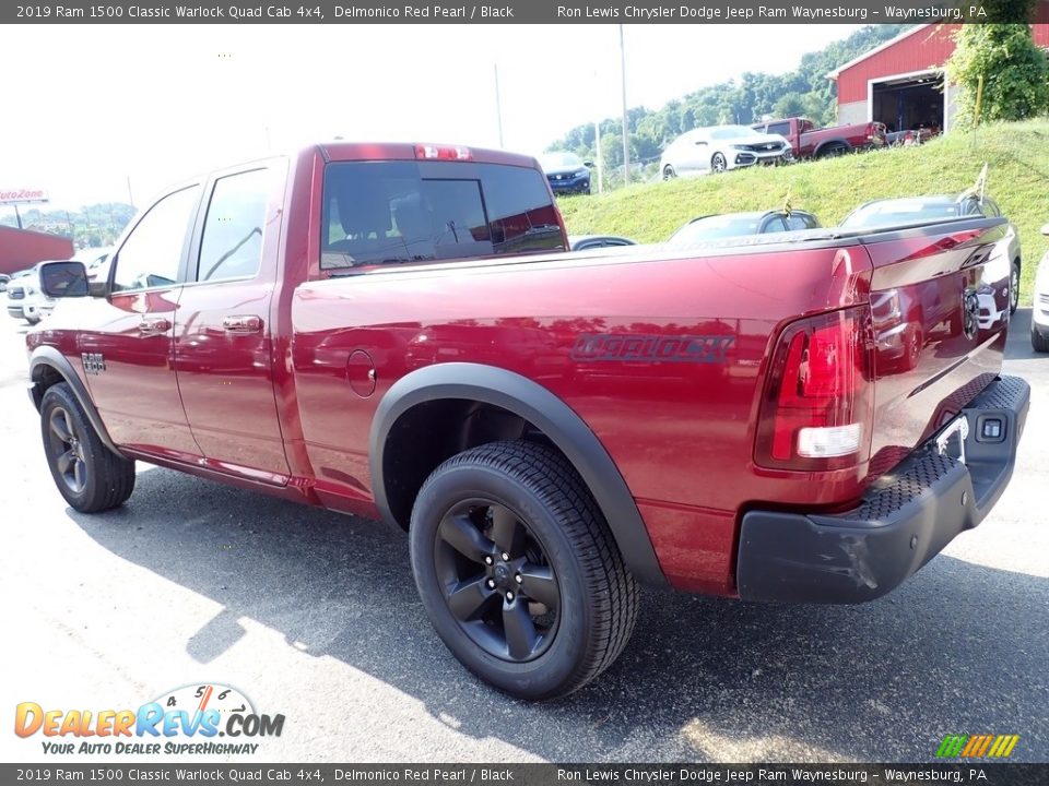 2019 Ram 1500 Classic Warlock Quad Cab 4x4 Delmonico Red Pearl / Black Photo #3