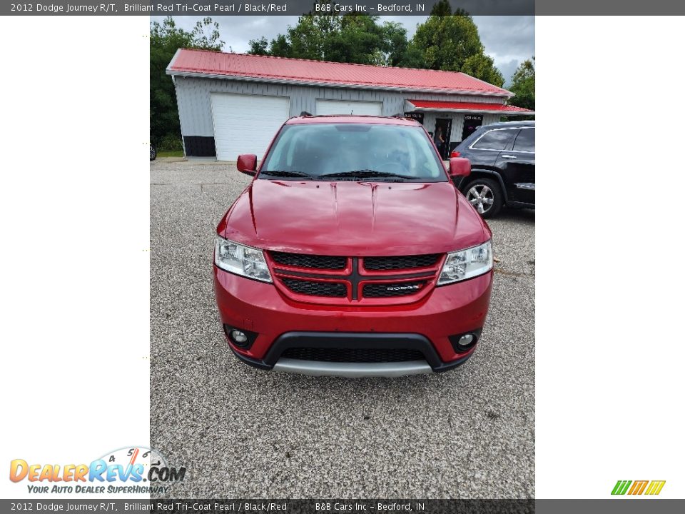 2012 Dodge Journey R/T Brilliant Red Tri-Coat Pearl / Black/Red Photo #3