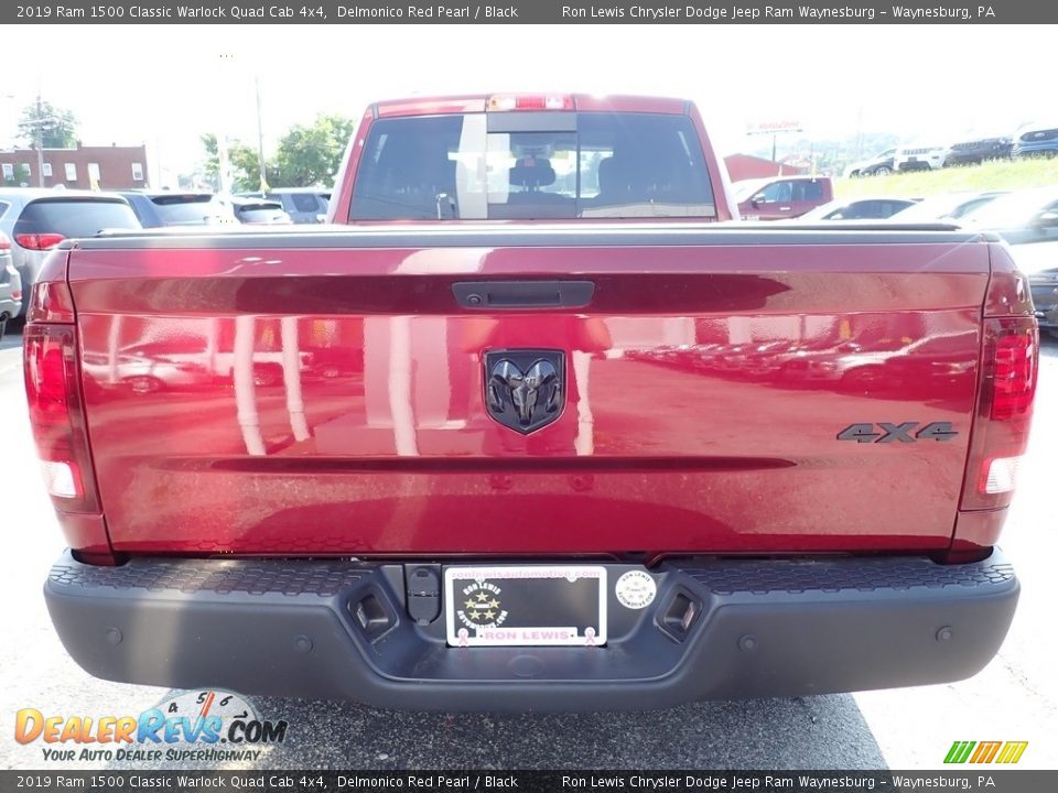 2019 Ram 1500 Classic Warlock Quad Cab 4x4 Delmonico Red Pearl / Black Photo #4