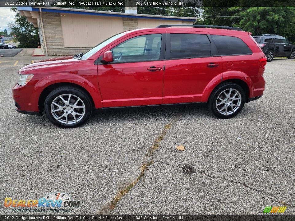 Brilliant Red Tri-Coat Pearl 2012 Dodge Journey R/T Photo #5