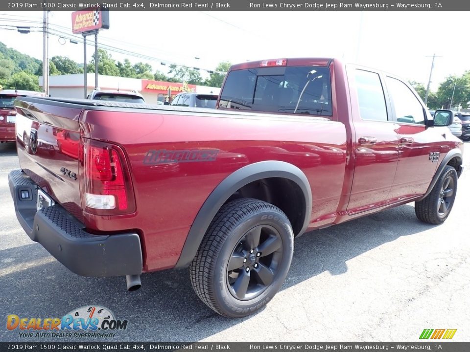 2019 Ram 1500 Classic Warlock Quad Cab 4x4 Delmonico Red Pearl / Black Photo #6