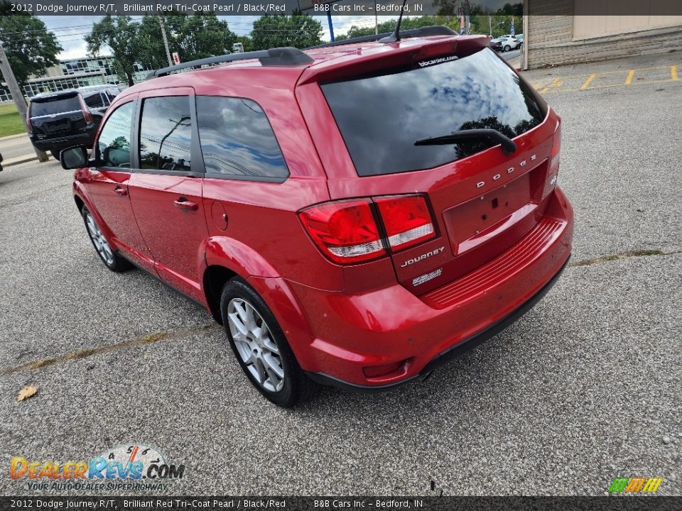 Brilliant Red Tri-Coat Pearl 2012 Dodge Journey R/T Photo #6