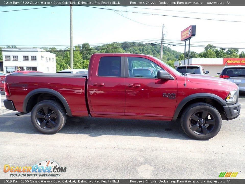 2019 Ram 1500 Classic Warlock Quad Cab 4x4 Delmonico Red Pearl / Black Photo #7