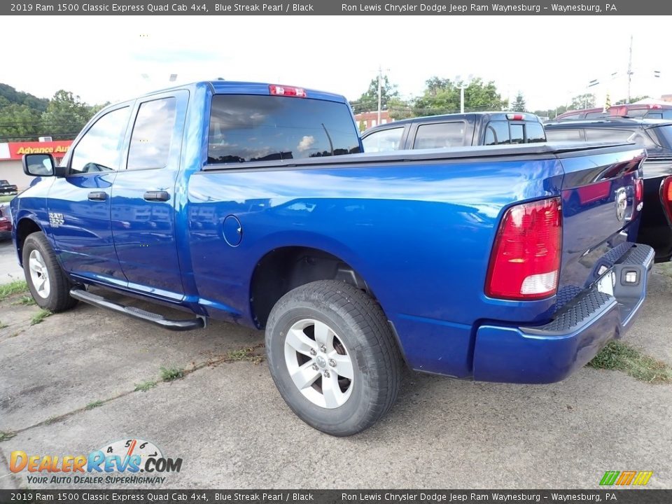 2019 Ram 1500 Classic Express Quad Cab 4x4 Blue Streak Pearl / Black Photo #2