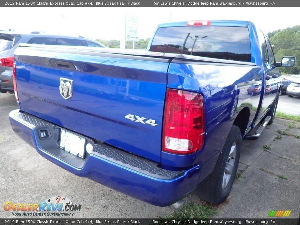 2019 Ram 1500 Classic Express Quad Cab 4x4 Blue Streak Pearl / Black Photo #3