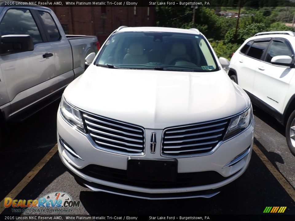 White Platinum Metallic Tri-Coat 2016 Lincoln MKC Reserve AWD Photo #2