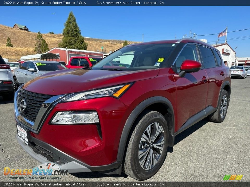 2022 Nissan Rogue SV Scarlet Ember Tintcoat / Gray Photo #3