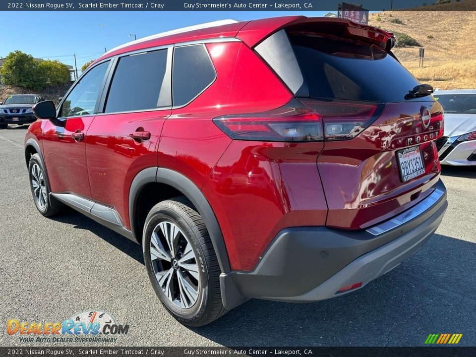 2022 Nissan Rogue SV Scarlet Ember Tintcoat / Gray Photo #4