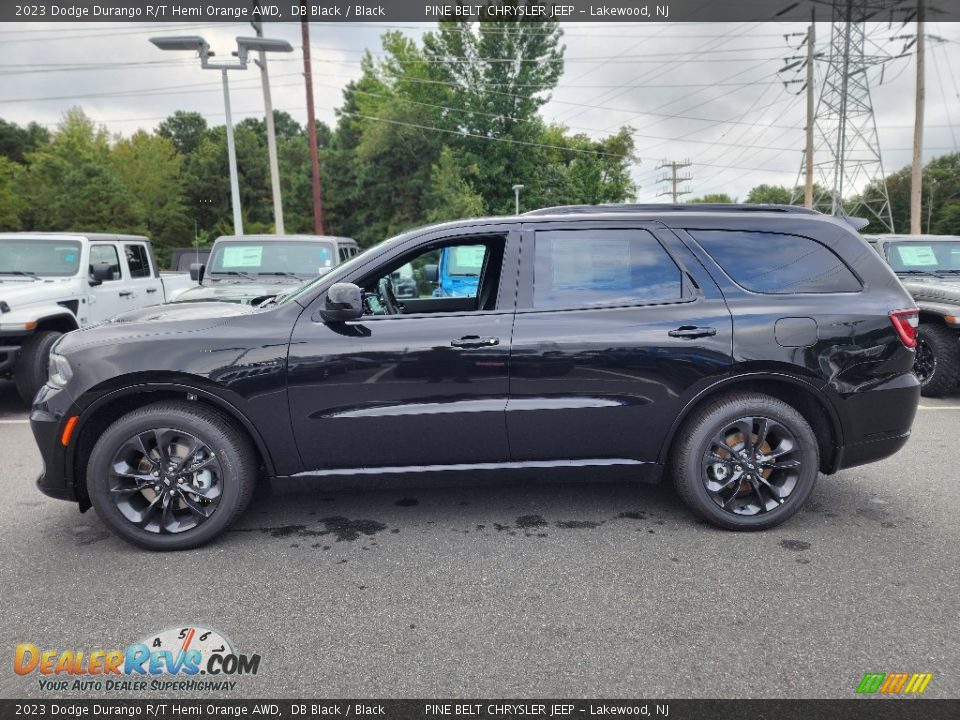 DB Black 2023 Dodge Durango R/T Hemi Orange AWD Photo #3