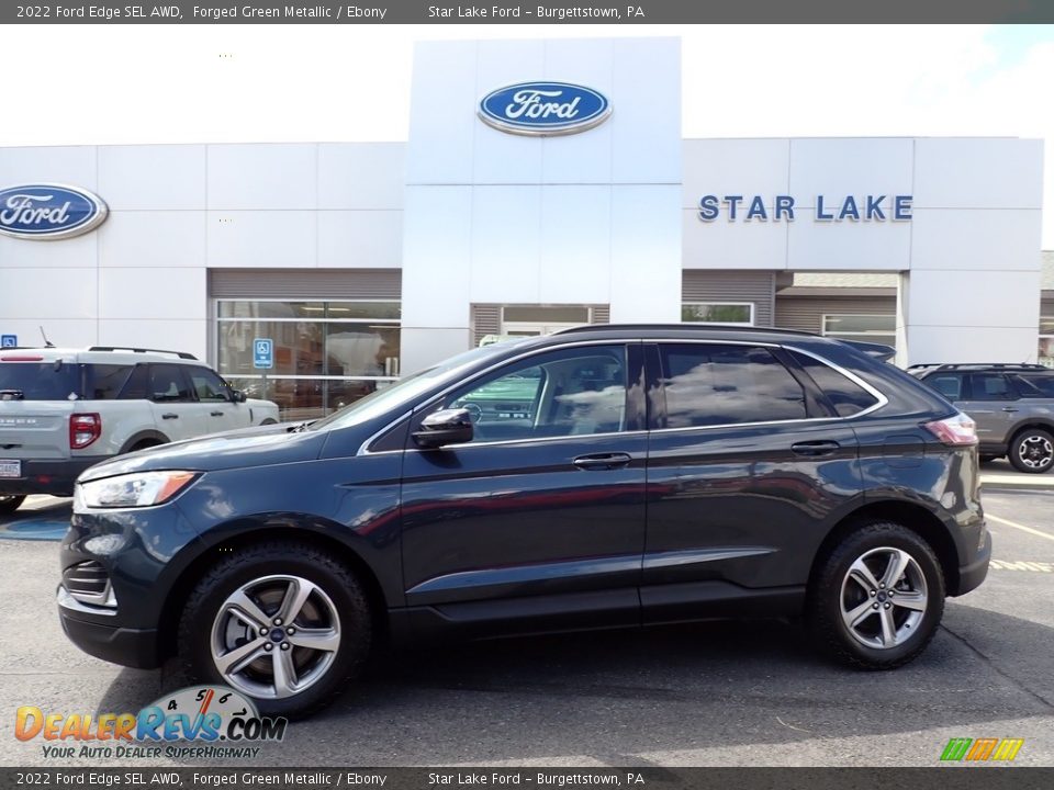 2022 Ford Edge SEL AWD Forged Green Metallic / Ebony Photo #1