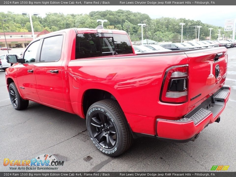 2024 Ram 1500 Big Horn Night Edition Crew Cab 4x4 Flame Red / Black Photo #3