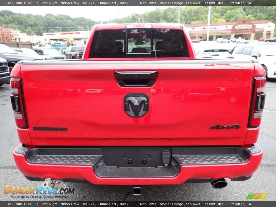 2024 Ram 1500 Big Horn Night Edition Crew Cab 4x4 Flame Red / Black Photo #4