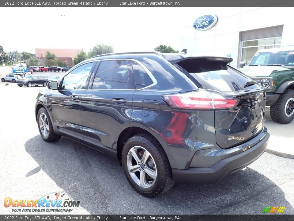 2022 Ford Edge SEL AWD Forged Green Metallic / Ebony Photo #3