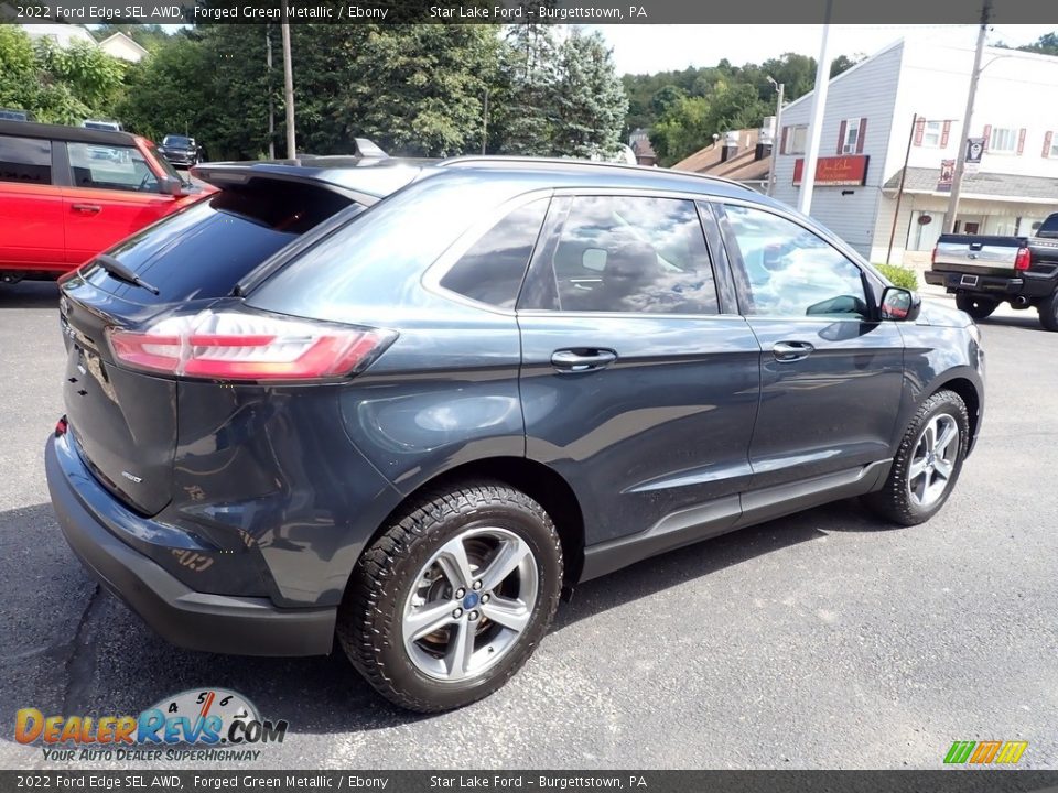 2022 Ford Edge SEL AWD Forged Green Metallic / Ebony Photo #5