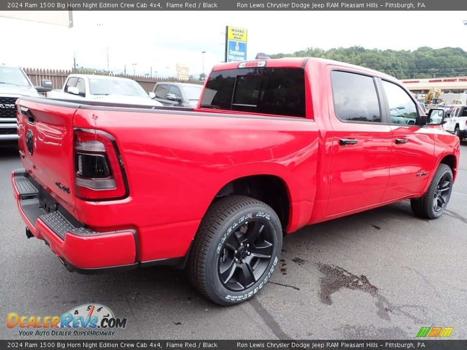 2024 Ram 1500 Big Horn Night Edition Crew Cab 4x4 Flame Red / Black Photo #7