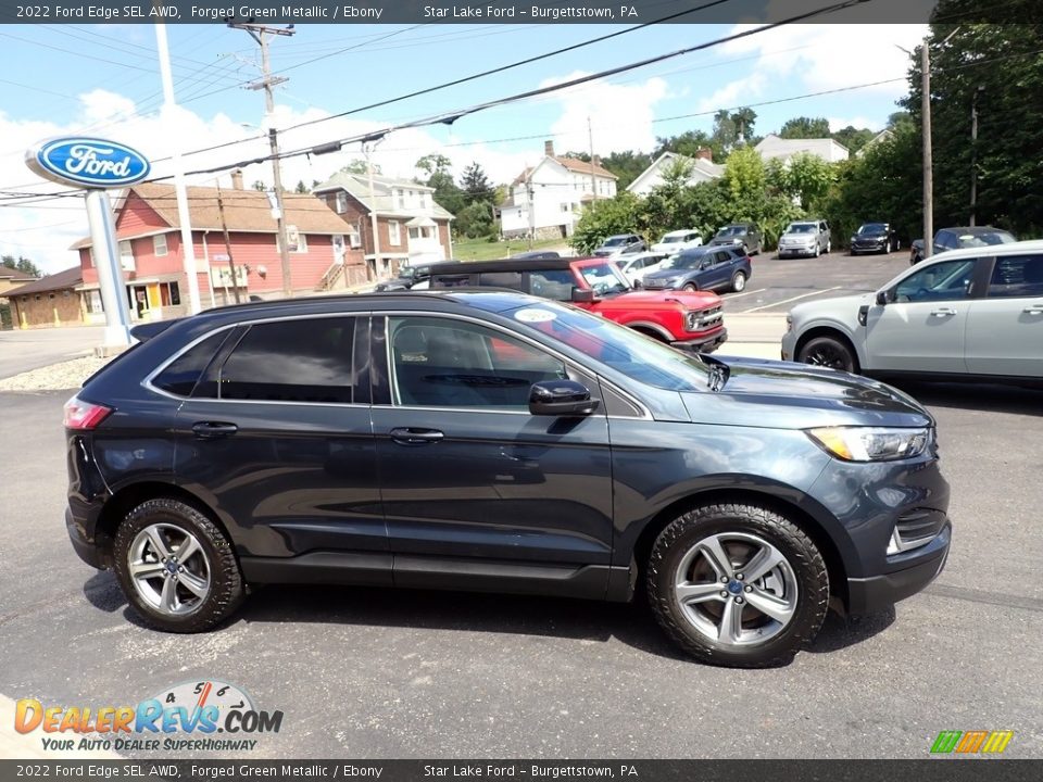 2022 Ford Edge SEL AWD Forged Green Metallic / Ebony Photo #6