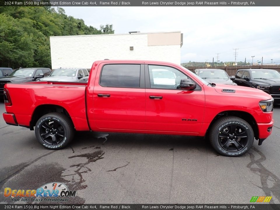 Flame Red 2024 Ram 1500 Big Horn Night Edition Crew Cab 4x4 Photo #8