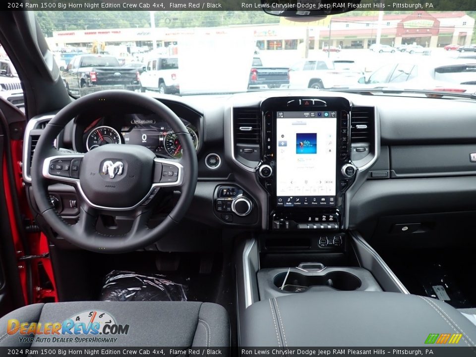 2024 Ram 1500 Big Horn Night Edition Crew Cab 4x4 Flame Red / Black Photo #14
