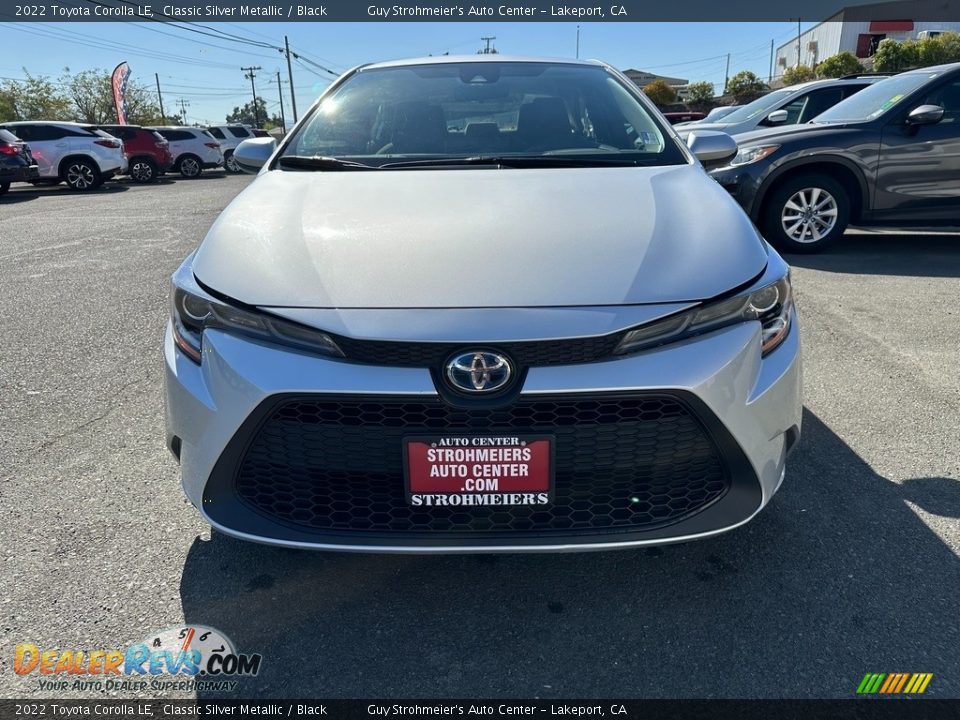 2022 Toyota Corolla LE Classic Silver Metallic / Black Photo #2