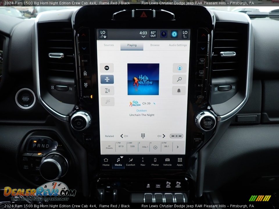 2024 Ram 1500 Big Horn Night Edition Crew Cab 4x4 Flame Red / Black Photo #20