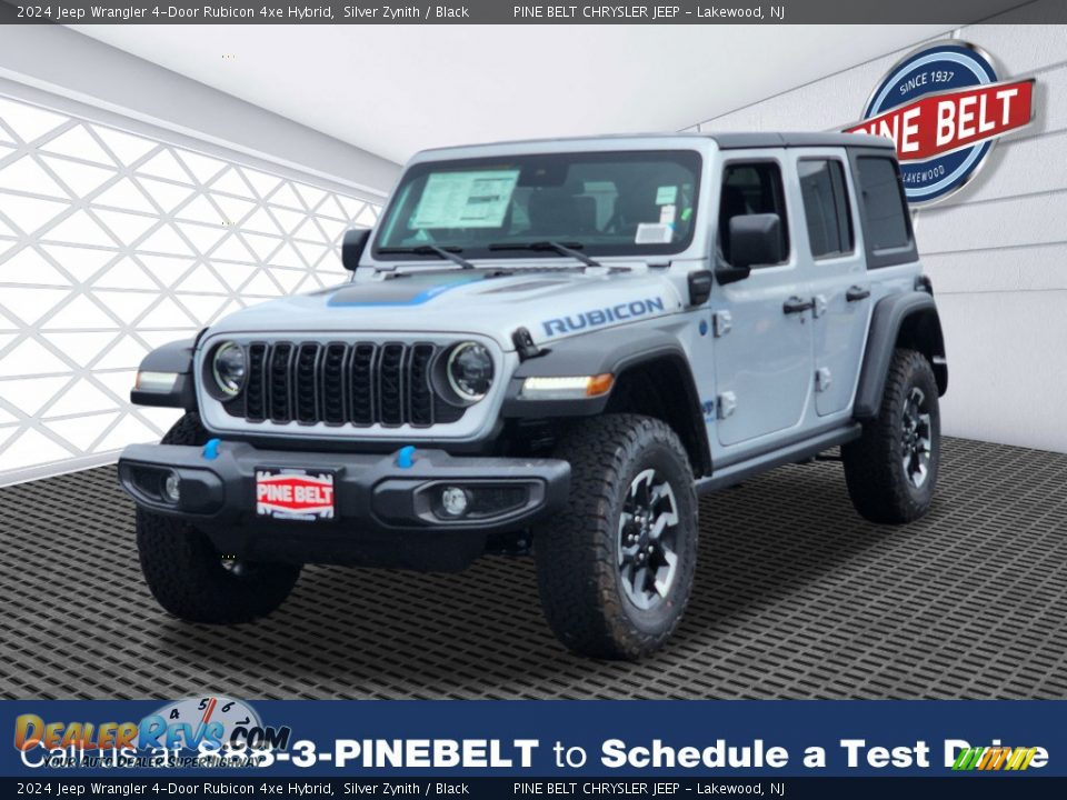 2024 Jeep Wrangler 4-Door Rubicon 4xe Hybrid Silver Zynith / Black Photo #1
