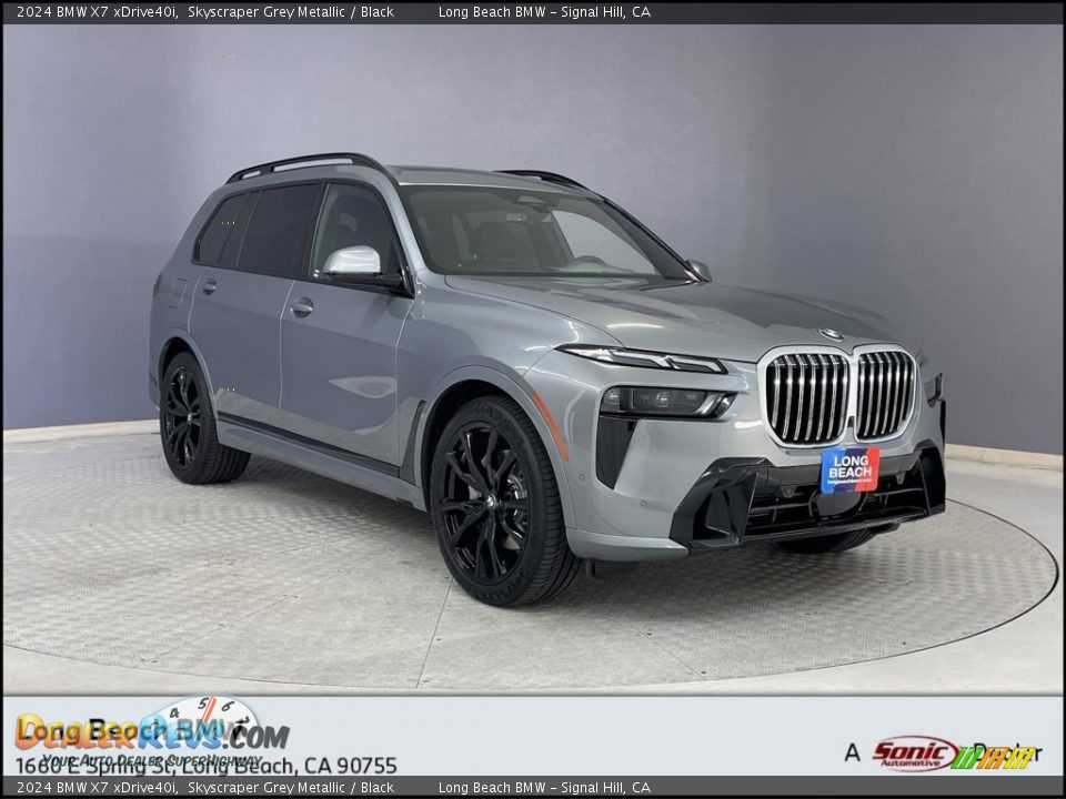 2024 BMW X7 xDrive40i Skyscraper Grey Metallic / Black Photo #1