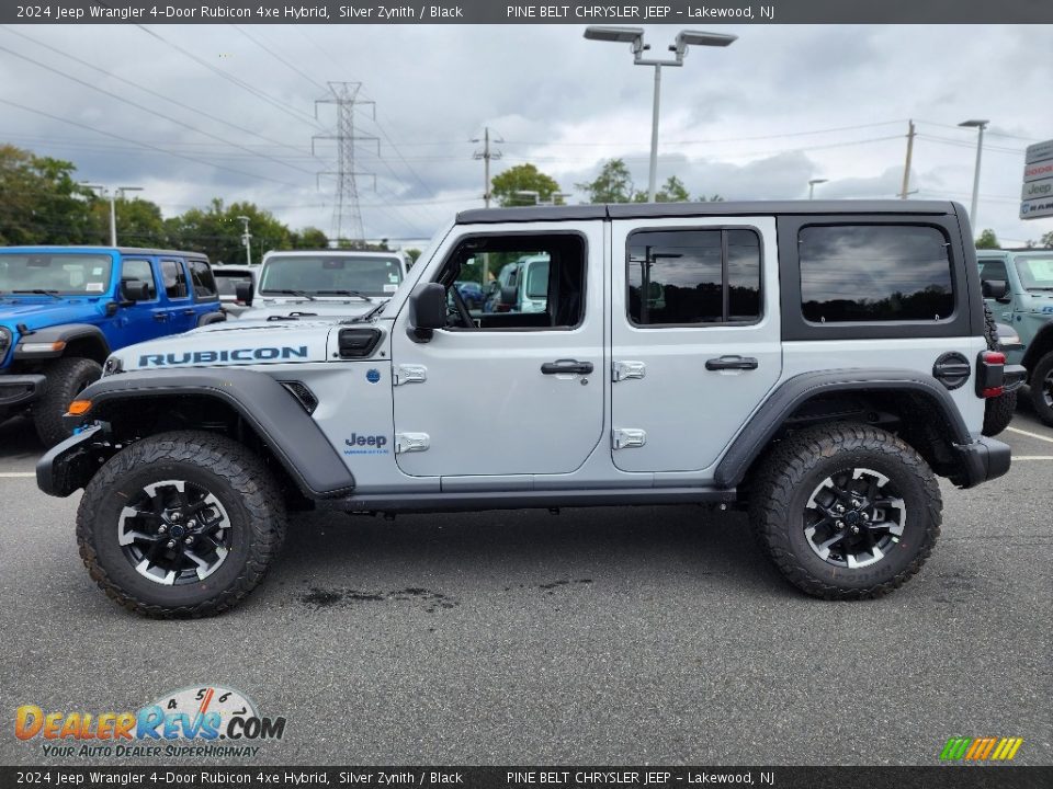 Silver Zynith 2024 Jeep Wrangler 4-Door Rubicon 4xe Hybrid Photo #3