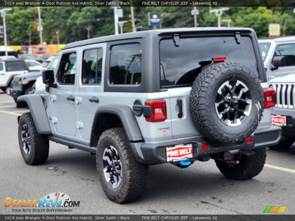 2024 Jeep Wrangler 4-Door Rubicon 4xe Hybrid Silver Zynith / Black Photo #4