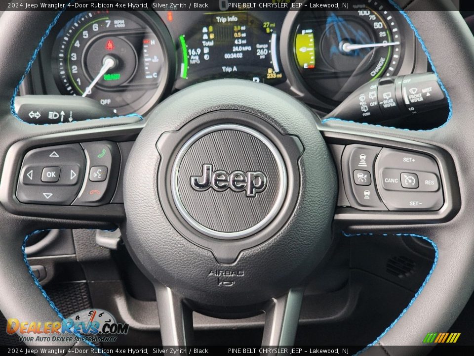 2024 Jeep Wrangler 4-Door Rubicon 4xe Hybrid Silver Zynith / Black Photo #14