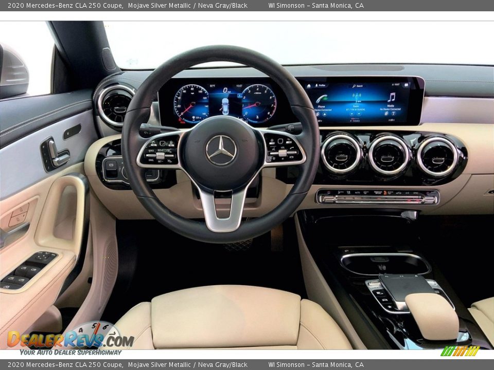 2020 Mercedes-Benz CLA 250 Coupe Mojave Silver Metallic / Neva Gray/Black Photo #4