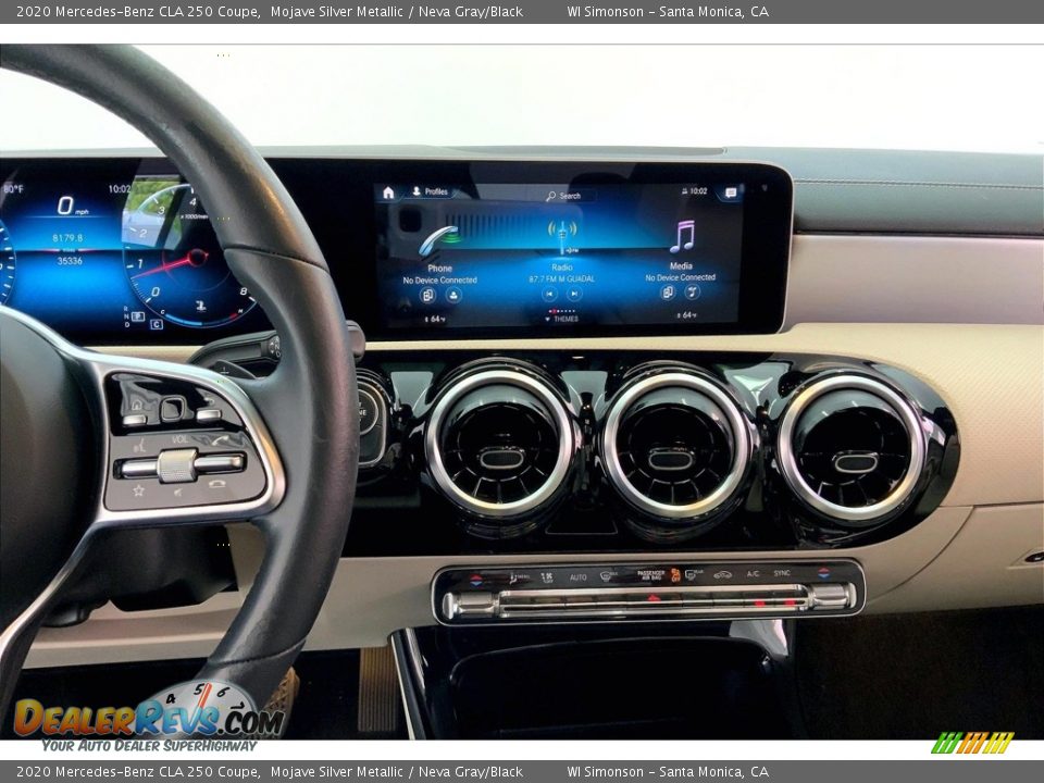 2020 Mercedes-Benz CLA 250 Coupe Mojave Silver Metallic / Neva Gray/Black Photo #5