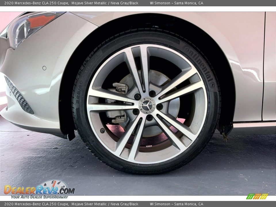 2020 Mercedes-Benz CLA 250 Coupe Mojave Silver Metallic / Neva Gray/Black Photo #8