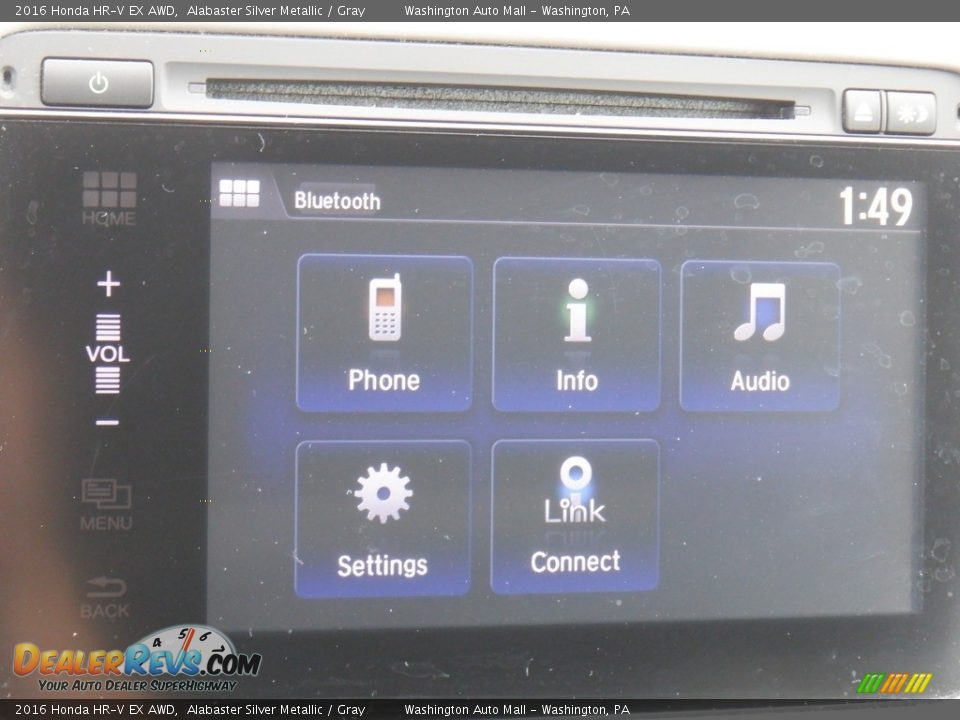 2016 Honda HR-V EX AWD Alabaster Silver Metallic / Gray Photo #6
