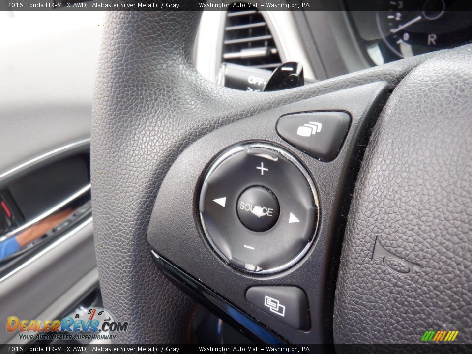 2016 Honda HR-V EX AWD Alabaster Silver Metallic / Gray Photo #9