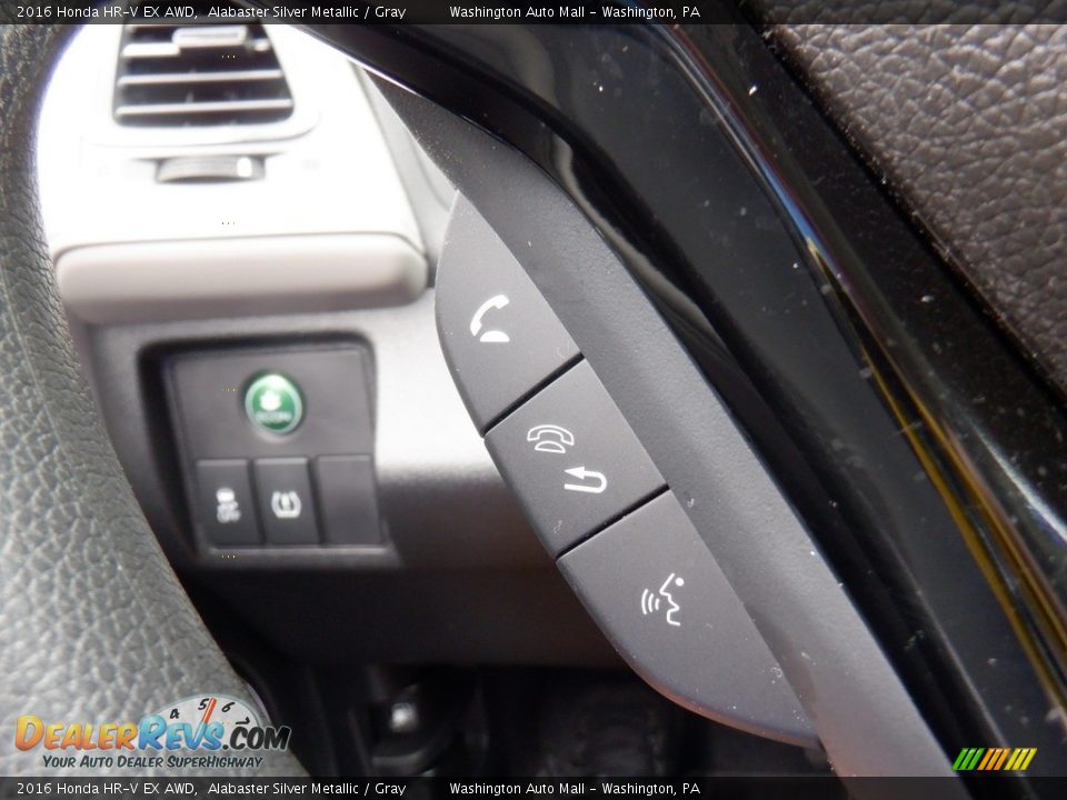 2016 Honda HR-V EX AWD Alabaster Silver Metallic / Gray Photo #11